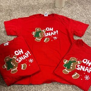 Three Holiday t shirts